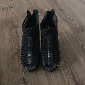 Strappy Peep Toe Heel